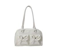 Fiorky Donnevo in pelle Borsa a tracolla graziosa borsa estetica giapponese for uso quotidiano (bianco)