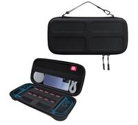 Fiorky EVA Case di trasporto for Nntendo Switch 2 Borsa di conservazione portatile Borsa da viaggio protettiva shock Anti-drop borse da con slot for 10 carte da gioco for Switch 2 Console