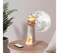 Fiorky Fari Luce Notturna, Fari di Proiezione della Luna Lampada, Faro di Proiezione Luce Faro Decorativo Piccola Luce Notturna Multifunzione Luce d'Atmosfera for La Decorazione Domestica