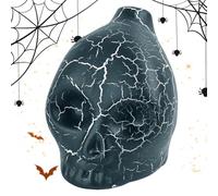 Fiorky Fischietto della morte azteco urlante, autentico fischietto azteco spettrale, fischietto azteco che urla la guerra azteco, per scherzi di Halloween, fischietto unico con suono strano e