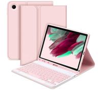 Fiorky for Smsung Galaxy Tab A9 Plus Custodia da 11 pollici con cover for tastiera compatibile Bluetooth Auto Sleep/Wake Tastiera BT rimovibile con portapenne Cover in pelle Folio