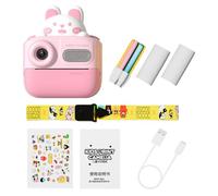 Fiorky Fotocamera a Stampa Istantanea, Fotocamera for Bambini Fotocamera Digitale 48MP Fotocamera Digitale 1080P Videocamera for Bambini Fotocamera Selfie for Bambini Giocattolo Regali for