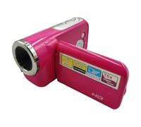 Fiorky Fotocamera Digitale, Videocamera DV Portatile da 16 MP 720P Schermo a Colori TFT da 2,0 Pollici Videocamera Digitale Zoom Digitale 16X Flash LED Incorporato for Studenti Adolescenti