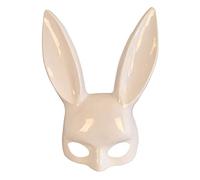 Fiorky Maschera di Coniglio Nero Orecchio, Maschera di Coniglio Mascherata da Donna, Copricapo Anime Cosplay, Maschera di Coniglio, Maschera Cosplay for Feste di Compleanno, Pasqua, Halloween