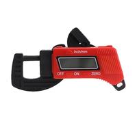 Fiorky Mini misuratore di spessore digitale, 0-12,7 mm, micrometro elettronico, grande display LCD, leggero, misura del diametro della forla (rosso)
