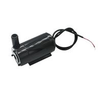 Fiorky Mini Pompa senza spazzole USB silenziosa per Fontana per rio rio Giardino DC 3V 5V Pompa Sommergibile Portatile con Tubo Flessibile (Nero Orizzontale)