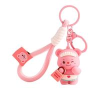 Fiorky Portachiavi con orsetto carino Kawaii for donna, ciondolo for zaino Portachiavi for bambola di cartone animato Portachiavi con animale for borse Borse e zaini Portachiavi Girly