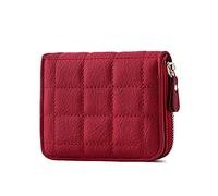 Fiorky Portafoglio in Pelle, Portafogli Scozzesi in Pelle PU da Donna Portafoglio Piccolo con Cerniera Portamonete Sottile Portamonete Tasca Portamonete Borsa in Tinta Unita for Contanti