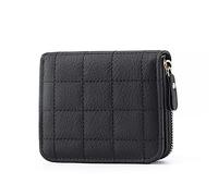 Fiorky Portafoglio in Pelle, Portafogli Scozzesi in Pelle PU da Donna Portafoglio Piccolo con Cerniera Portamonete Sottile Portamonete Tasca Portamonete Borsa in Tinta Unita for Contanti