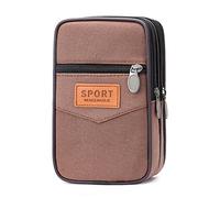 Fiorky Portamonete da Uomo Portamonete da Donna Portamonete da Uomo for Sport all'Aria Aperta Marsupio Tasca for Contanti Portamonete Sottile in Tela con Multitasche Portamonete con Cerniera