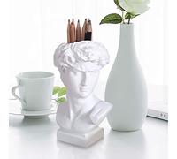 Fiorky Portapenne per statua di David, statua di testa umana in stile nordico, vaso statuetta di David, porta pennelli da trucco, decorazioni per la casa, forniture per ufficio moderne decorazioni