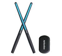Fiorky Set di batteria elettronica, Set di batteria ad aria portatile Bacchette for batteria elettronica ad aria Adattatore for batteria ad aria Bluetooth Effetto realistico Accessori for