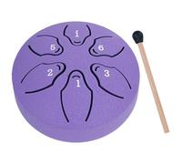 Fiorky Tamburo con Lingua in Acciaio 3 Pollici 6 Note Tamburo a Pioggia for Esterni Campanello for Pioggia Strumenti Musicali a Percussione for Educazione Musicale Concerto Yoga, Miglior