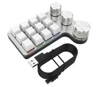 Fiorky Tastiera multifunzione programmabile Tastiera Clicky compatibile con Bluetooth Tastiera ad alta precisione for PC MacBook Laptop