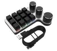 Fiorky Tastiera multifunzione programmabile Tastiera Clicky compatibile con Bluetooth Tastiera ad alta precisione per PC MacBook Laptop
