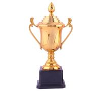 Fiorky Trofeo Coppa d'oro Premio Primo Classificato Coppa Trofeo d'oro Altezza 17,5/22cm Basket Calcio con Manico e Base Competizione Sportiva for Divertimento Feste Bambini, Sport
