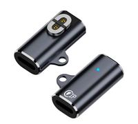 Fiorky USB C/per iOS Adattatore caricatore magnetico Cavo convertitore magnetico caricatore for cuffie a conduzione ossea piegato a 90 gradi for AfterShokz OpenRun Air/Pro/Aeropex AS800 S80