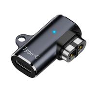 Fiorky USB C/per iOS Adattatore caricatore magnetico Cavo convertitore magnetico caricatore for cuffie a conduzione ossea piegato a 90 gradi for AfterShokz OpenRun Air/Pro/Aeropex AS800 S80
