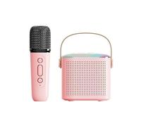 Fiorky Y1 ni crofono Faglia Mahina per karaoke Suono stereo crofono rels Scatola altoparlante Comp con Bluetooth 5.3 e luce LED Perfetto per fte, adulti, baini