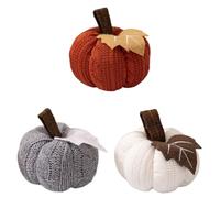 Fiorky Zucche all'uncinetto Decorazione Zucca decorativa fatta a mano in tessuto autunnale artificiale Zucca decorativa for il matrimonio autunnale