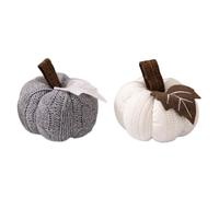 Fiorky Zucche all'uncinetto Decorazione Zucca decorativa fatta a mano in tessuto autunnale artificiale Zucca decorativa for il matrimonio autunnale