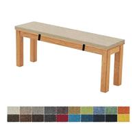 FIOVIP Cuscino Per Panca 120X30X5CM Sfoderabile Lavabile Doppio Antiscivolo Altamente Elastico Adatto per Panchine da Giardino, Altalene, Terrazzi, Panchine da Interno(caffè di riso)
