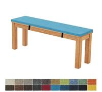 FIOVIP Cuscino Per Panca 150X30X3CM Sfoderabile Lavabile Doppio Antiscivolo Altamente Elastico Adatto per Panchine da Giardino, Altalene, Terrazzi, Panchine da Interno(lago blu)