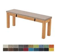 FIOVIP Cuscino Per Panca 160X30X5CM Sfoderabile Lavabile Doppio Antiscivolo Altamente Elastico Adatto per Panchine da Giardino, Altalene, Terrazzi, Panchine da Interno(grigio chiaro)