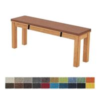 FIOVIP Cuscino Per Panca 80X40X3CM Sfoderabile Lavabile Doppio Antiscivolo Altamente Elastico Adatto per Panchine da Giardino, Altalene, Terrazzi, Panchine da Interno(marrone)