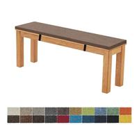 FIOVIP Cuscino Per Panca 80X40X5CM Sfoderabile Lavabile Doppio Antiscivolo Altamente Elastico Adatto per Panchine da Giardino, Altalene, Terrazzi, Panchine da Interno(Marrone scuro)