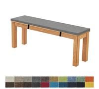 FIOVIP Cuscino Per Panca 90X30X3CM Sfoderabile Lavabile Doppio Antiscivolo Altamente Elastico Adatto per Panchine da Giardino, Altalene, Terrazzi, Panchine da Interno(grigio scuro)