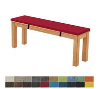FIOVIP Cuscino Per Panca 90X30X5CM Sfoderabile Lavabile Doppio Antiscivolo Altamente Elastico Adatto per Panchine da Giardino, Altalene, Terrazzi, Panchine da Interno(bordeaux)