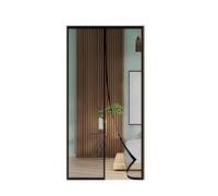FIOVIP Porta magnetica per zanzariera, 60x160CM Tenda,chiusura automatica, facile installazione senza fori(poliestere, Nero)