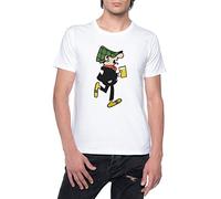 Fioze Andy CAPP T-Shirt Uomo Bianca Girocollo Mens T-Shirt White