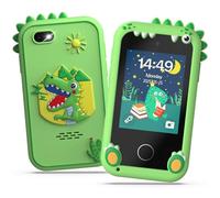 Fippesax Telefono Bambini, Cellulare Bambini con 2,8" Schermo Tattile, Doppia Kamera, Lettore MP3, Scheda SD 8GB Inclusa, Bambini 3-10 Anni Verde