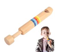 Fipple in legno - Flauto push-pull fatto a mano, giocattolo per strumenti musicali per bambini, per l'educazione precoce, strumento di apprendimento del suono interattivo, sviluppo della coordinazione