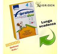 FIPRALONE DUO CANE 2-10 kg Tg. PICCOLA 2-4-6-8-12 PIPETTE CONTRO PULCI E ZECCHE