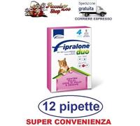 Fipralone duo gatto 12 pipette antiparassitario antipulci gatto SCAD. 2028