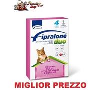 Fipralone duo gatto 4 pipette antiparassitario antipulci gatto SCAD. 2028