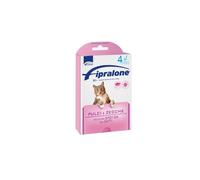 FIPRALONE GATTO ROSA (4 pipette) - Antiparassitario per gatti contro pulci e zecche