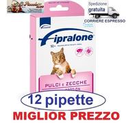 Fipralone gatto spot-on 12 pipette antiparassitario antipulci gatti SCAD. 2028