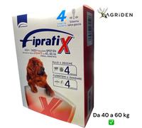 Fipratix per Cane da 40-60 kg Taglia grande 4 pipette per cani