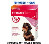Fiprotec Cani 3 Pipette Spot-On Antipulci Zecche Protezione Convenienza