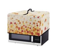 Fiqyvagox Copertura antipolvere per forno a microonde autunnale con manico superiore, protezione antipolvere per forno a microonde, antimacchia, protezione per elettrodomestici da cucina, 50 cm, note
