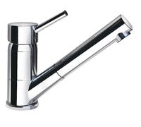 FIR - KITCHEN STEEL miscelatore per lavabo bocca girevole + doccetta - 55.7911.2