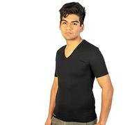 Fir Maglietta Nera Tecnologia Uomo - Tessuto micromassaggiante - Migliora Il Tono Muscolare e la Circolazione - Elasticizzata ed Aderente - Traspirante con Funzione Antibatterica