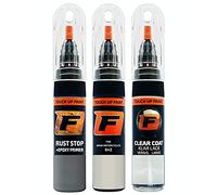 FIRANTO Kit Riparazione Vernice Auto per BMW Motorcycles 642 Alpinweiss I - Set rimuovi Graffi per Vernice Auto 3in1-15ml Primer, Pennarello ritocchi Vernice, Vernice lucidante