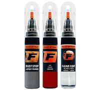 FIRANTO Kit Riparazione Vernice Auto per Ferrari 120462 Rosso Corsa - Set rimuovi Graffi per Vernice Auto 3in1-15ml Primer, Pennarello ritocchi Vernice, Vernice lucidante
