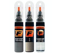 FIRANTO Kit Riparazione Vernice Auto per Kia A3 Sirius Silver - Set rimuovi Graffi per Vernice Auto 3in1-15ml Primer, Pennarello ritocchi Vernice, Vernice lucidante