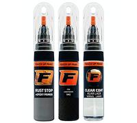 FIRANTO Kit Riparazione Vernice Auto per Land Rover/Range Rover 1AG Santorini Black - Set rimuovi Graffi per Vernice Auto 3in1-15ml Primer, Pennarello ritocchi Vernice, Vernice lucidante